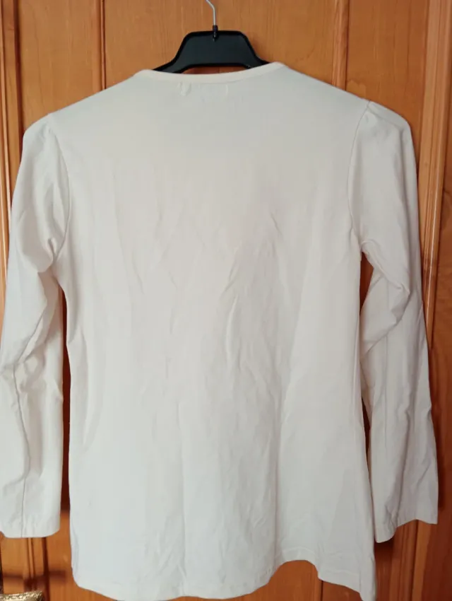 Camiseta manga larga isped beige