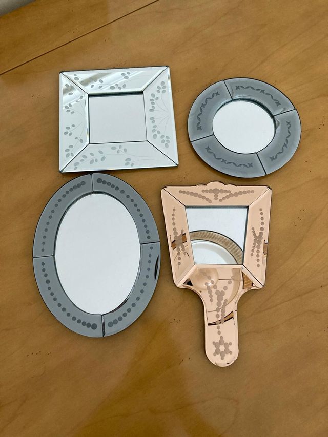 Set 4 Espejos Decorativos Pared