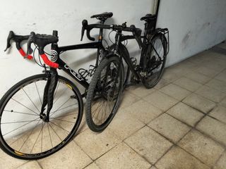 Bicicleta Gravel Kross y Focus Carretera