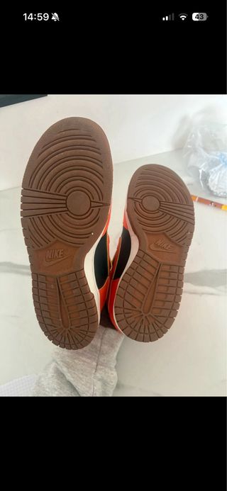 Nike Dunk High Scarpe Arancioni e Nere