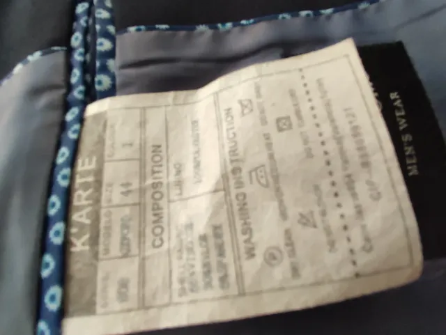 Traje juvenil azul  marino talla 44,16 años