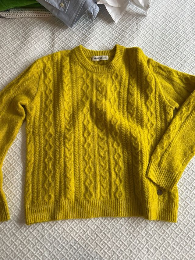 Jersey Brownie ochos mostaza