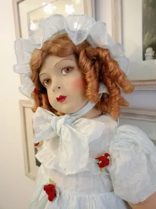 Muñeca Antigua T.A.F los Años 20 (80 cm)