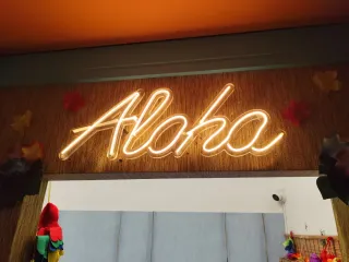 Scritta LED Aloha