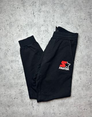 Starter Jogger Pants Black Vintage 90s Streetwear