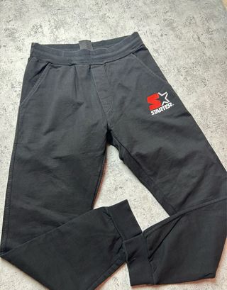 Starter Jogger Pants Black Vintage 90s Streetwear