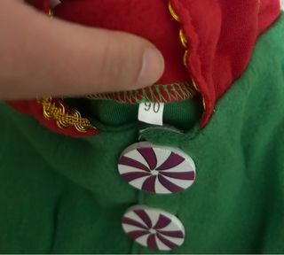 Completo elfo natalizio bambina