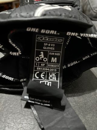 Guantes Moto Alpinestars SP Talla M