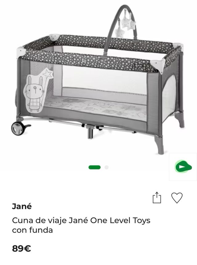 Cuna de viaje Jane con colchón