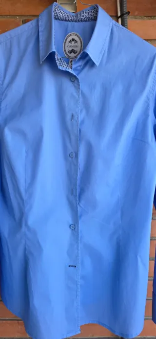 Camisa Celeste Ganesh Talla L Mujer
