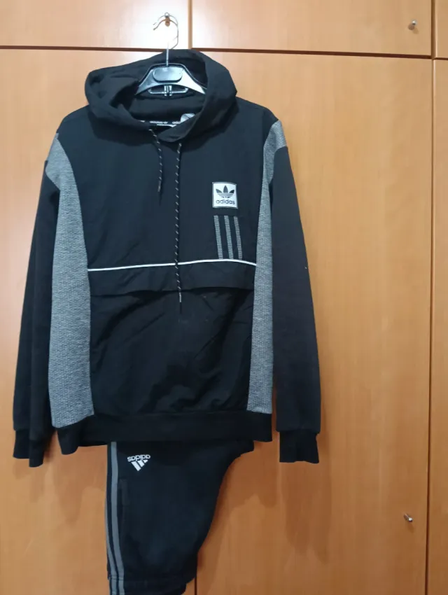 Chándal Adidas Hombre Negro y Blanco Talla #
