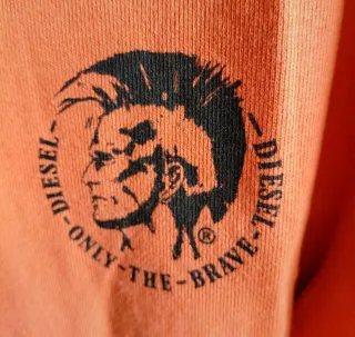 Sudadera con capucha naranja Diesel