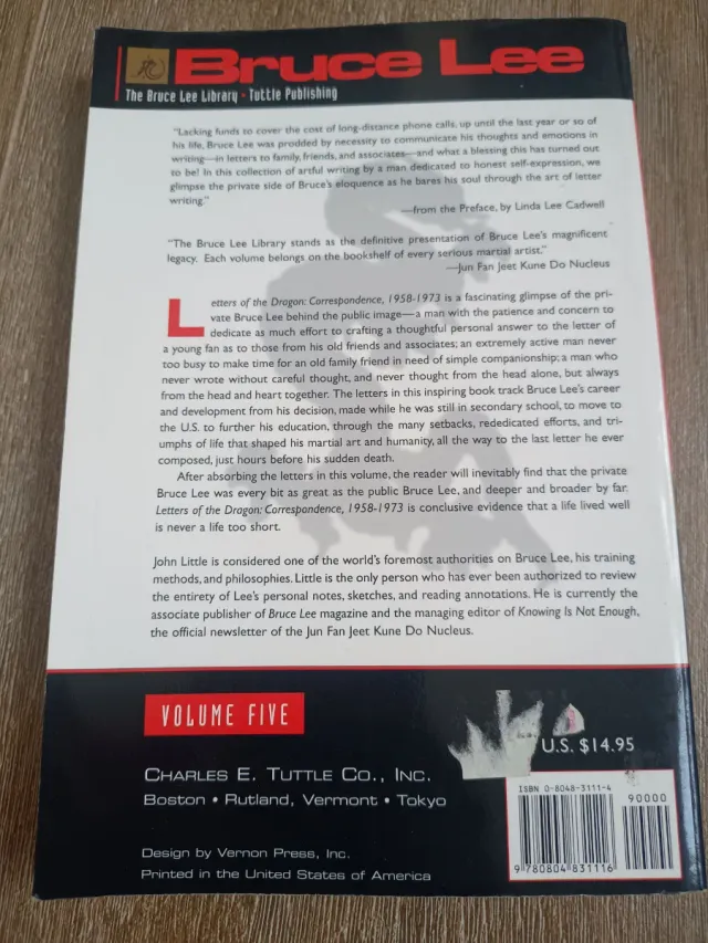 Bruce Lee: Letters of the Dragon An Anthology o...