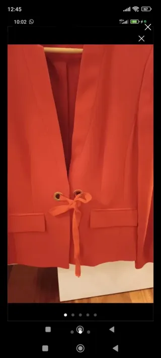 Chaqueta americana roja