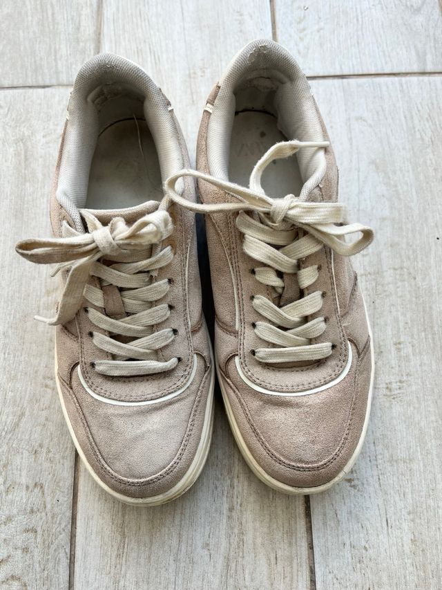 Zapatillas Zara Beige Talla 38
