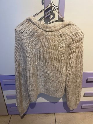 Golfino ragazza beige