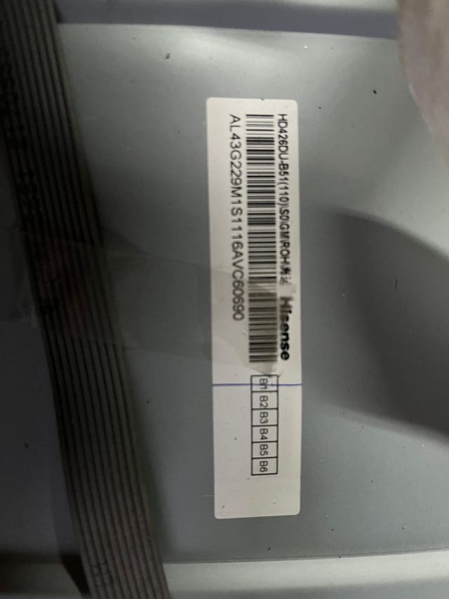 Lote de peças Hisense H43M3000 RSAG7.820.6392/ROH