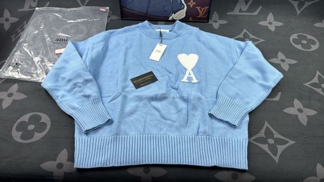 Sudadera Ami Paris Azul Talla Única