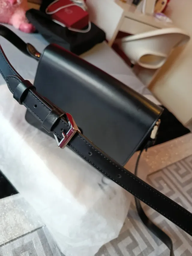 Bolso Piel Massimo Dutti Negro Nuevo