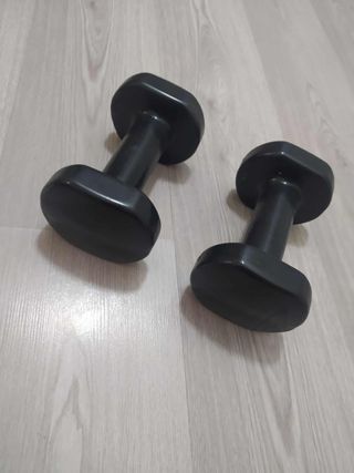 2 Mancuernas 5kg Negras