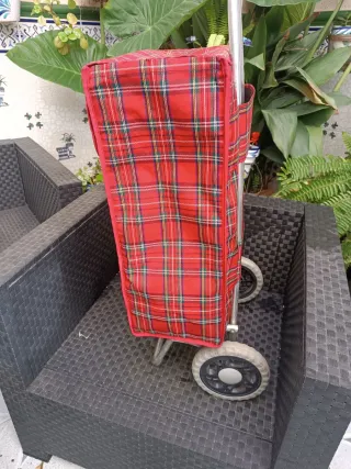 Carro de la compra a cuadros