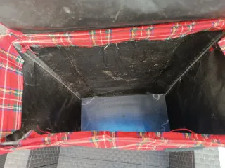 Carro de la compra a cuadros