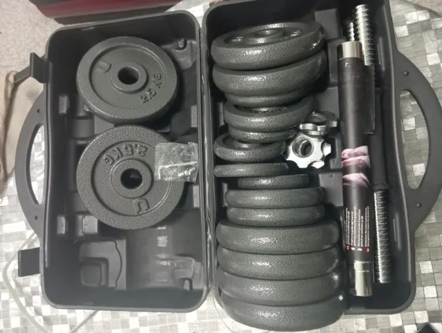 Juego Mancuernas 30kg Ajustables Maletín