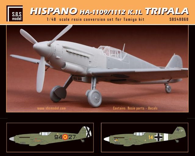 Hispano HA-1109/1112 K.1L Tripala 1/48
