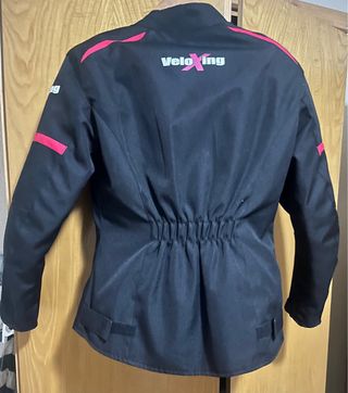 Chaqueta Moto VeloXing Negra y Rosa ( talla S ).