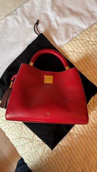 Bolso Purificación García Rojo y Dorado