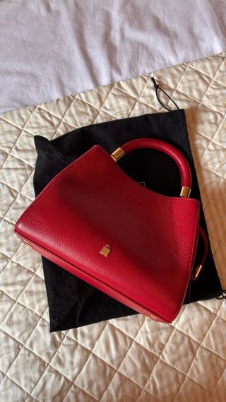 Bolso Purificación García Rojo y Dorado