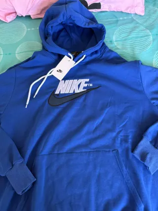 Sudadera Nike Azul y Blanca