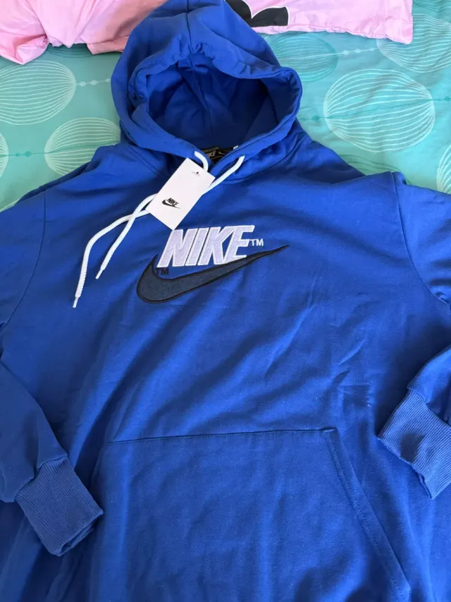 Sudadera Nike Azul y Blanca