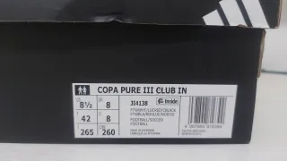 Zapatillas Fútbol Sala Adidas Blancas y Rojas