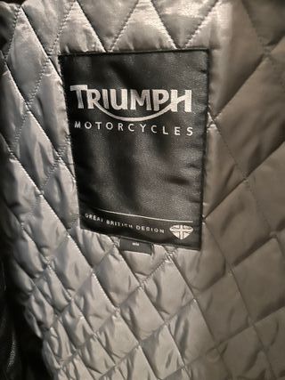 Chaqueta de Piel Triumph Negra