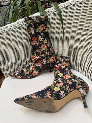 Botines Zara Estampados Flores