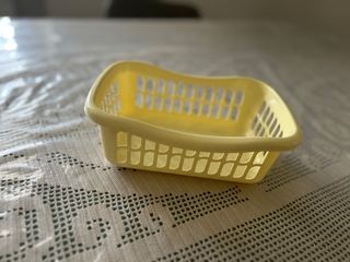 Cestino porta frutta giallo in plastica