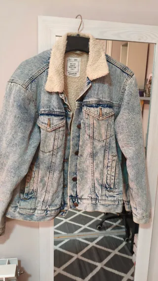 Chaqueta vaquera forrada borreguito Talla M