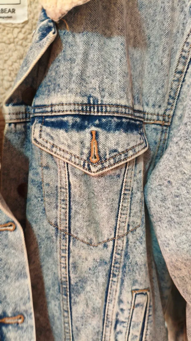 Chaqueta vaquera forrada borreguito Talla M