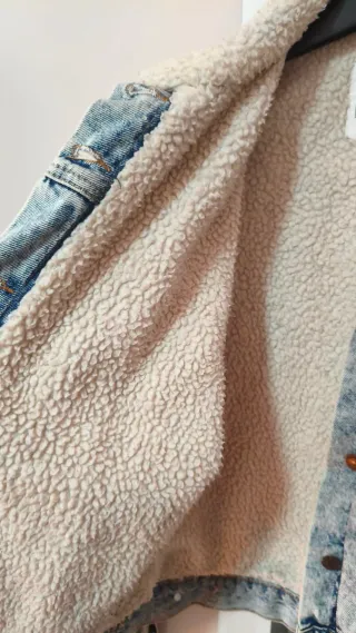Chaqueta vaquera forrada borreguito Talla M