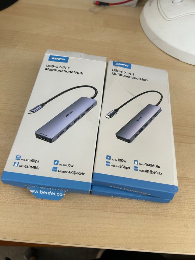 Lote 2 Adaptadores USB-C 7 en 1 BENFEI