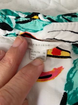 Camisa estampada flores multicolor