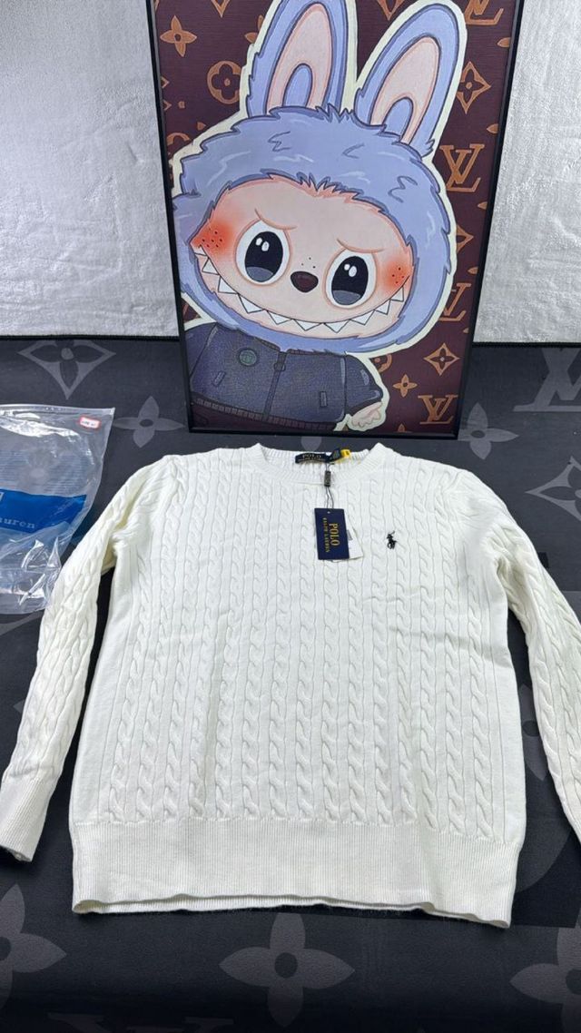 Suéter Polo Ralph Lauren Blanco Trenzado