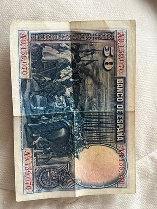 Billete 50 pesetas Banco de España 1928