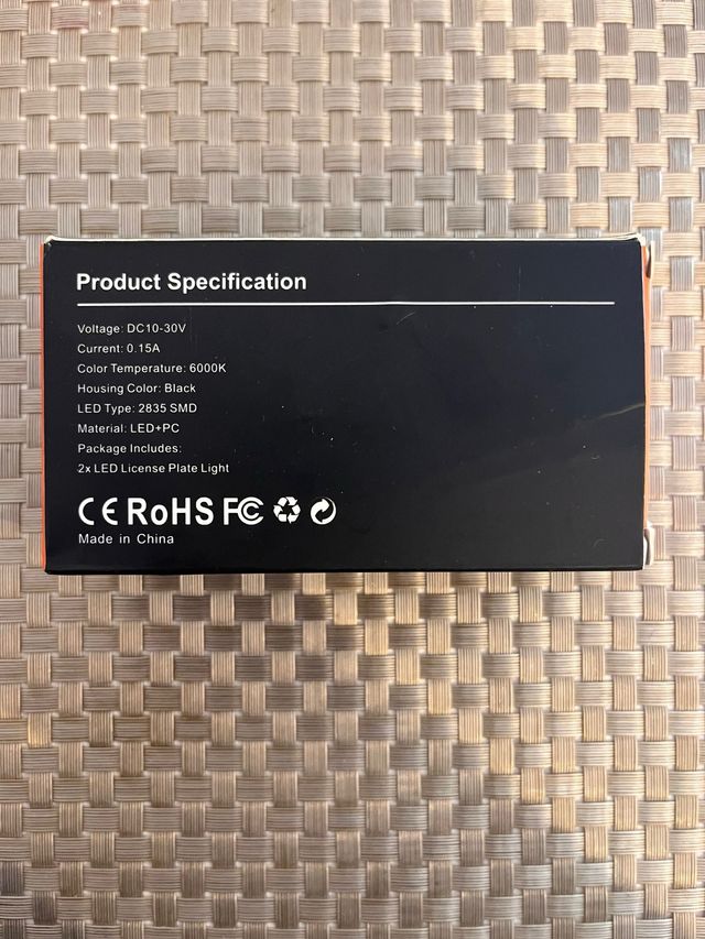 Luces LED para Matrícula SEAT