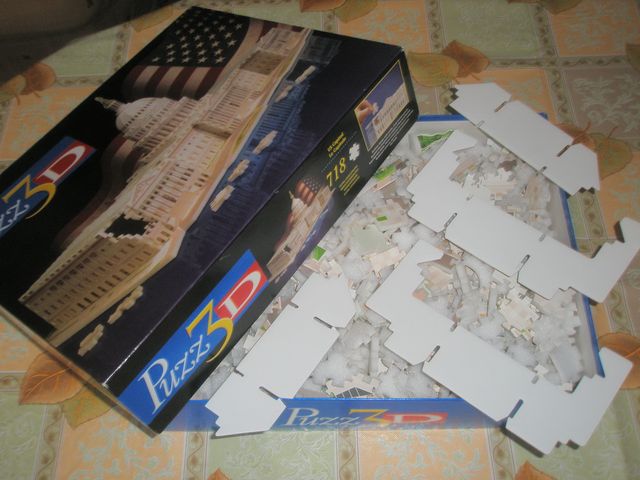 Puzzle 3D Capitolio Washington MB Hasbro