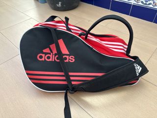 Paletero Adidas Negro y Rojo