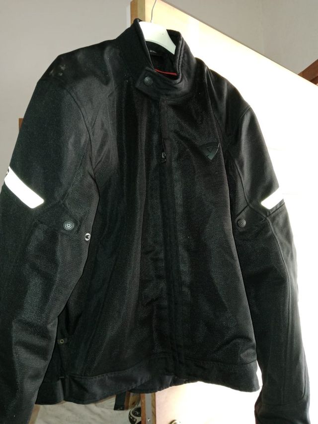 Chaqueta Moto Negra Talla XXL