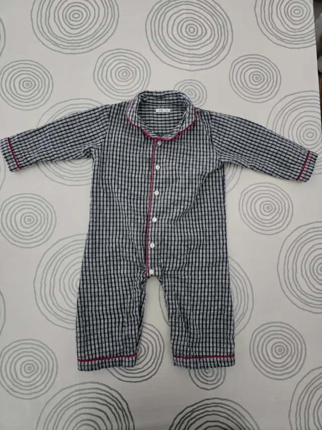 Pijama bebé cuadros