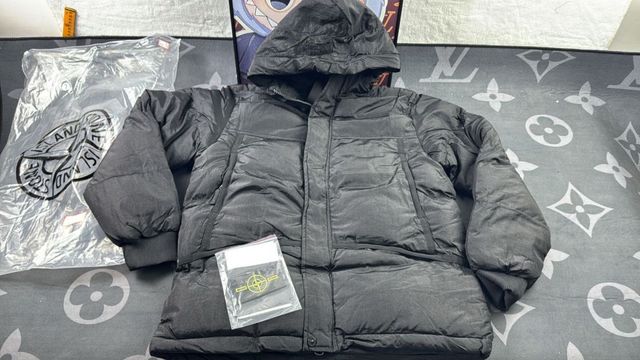 Stone Island Chaquetón Negro